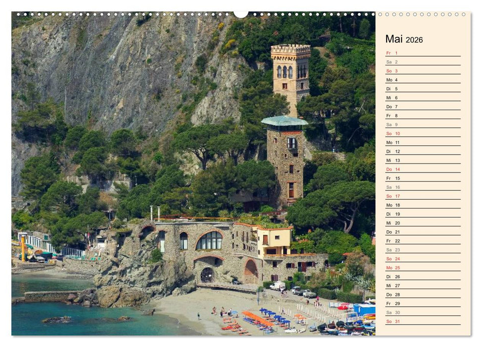 Cinque Terre - Malerische, verträumte Dörfer an der ligurischen Küste (CALVENDO Wandkalender 2026)