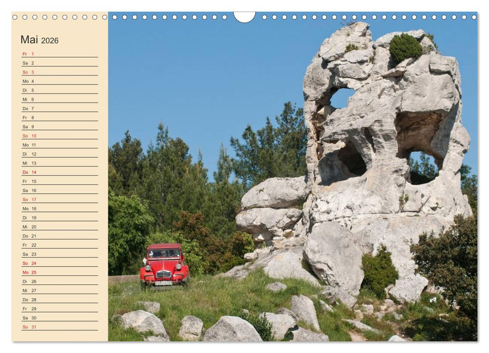 Citroën 2CV - Ente rot (CALVENDO Wandkalender 2026)
