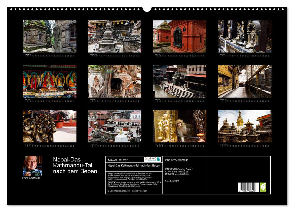 Nepal-Das Kathmandu-Tal nach dem Beben (CALVENDO Wandkalender 2026)