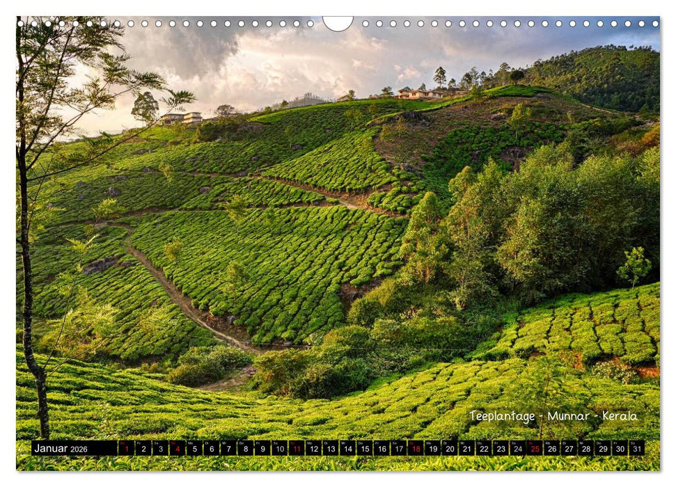 Der zauberhafte Süden Indiens (CALVENDO Wandkalender 2026)