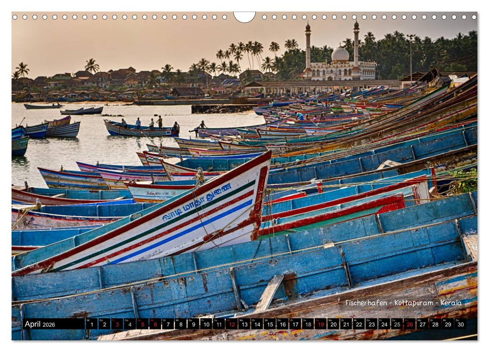Der zauberhafte Süden Indiens (CALVENDO Wandkalender 2026)