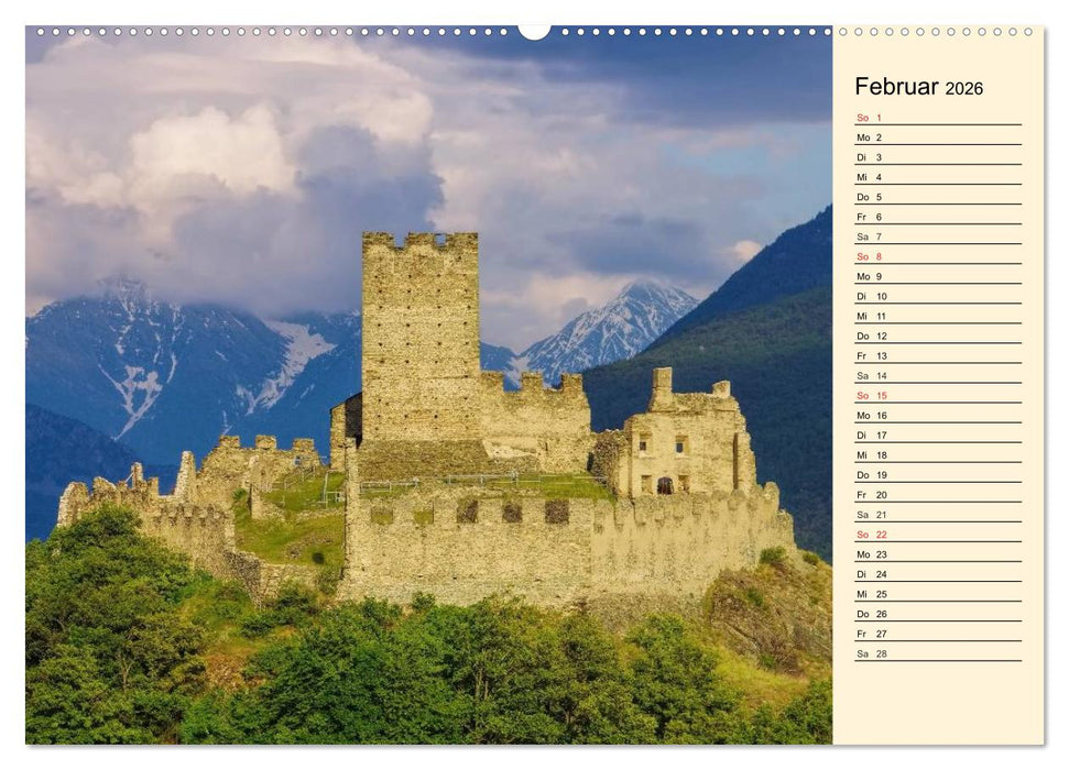 Burgen in Italien (CALVENDO Wandkalender 2026)