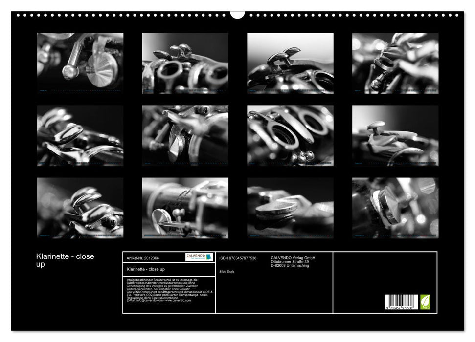 Klarinette - close up (CALVENDO Wandkalender 2026)
