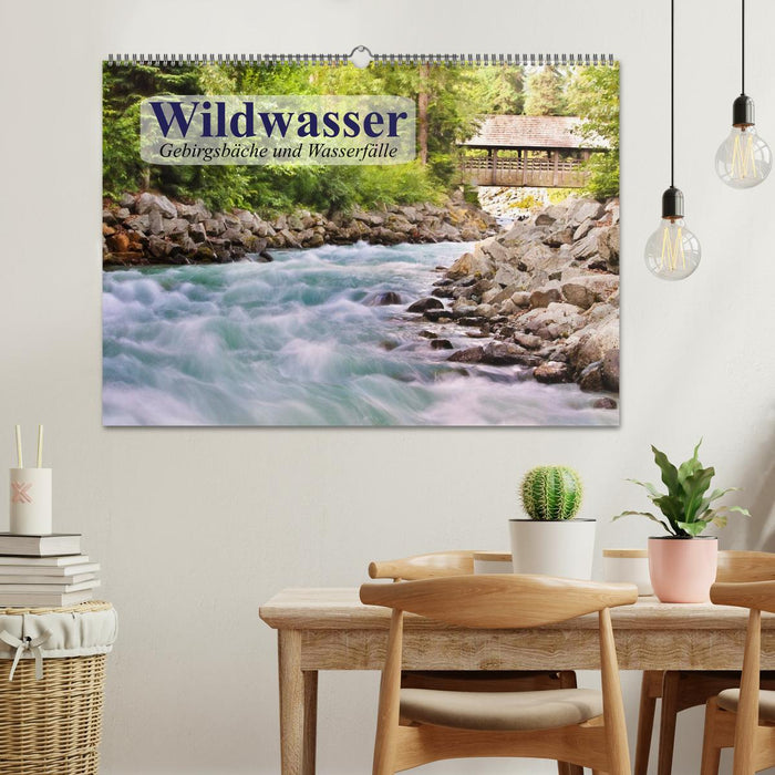 Wildwasser. Gebirgsbäche und Wasserfälle (CALVENDO Wandkalender 2026)