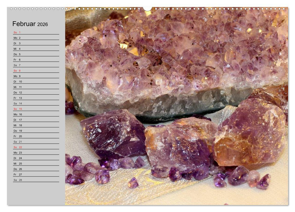 Minerale. Kristalle und Edelsteine (CALVENDO Wandkalender 2026)