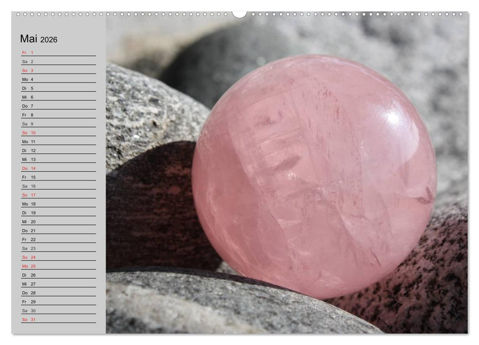 Minerale. Kristalle und Edelsteine (CALVENDO Wandkalender 2026)