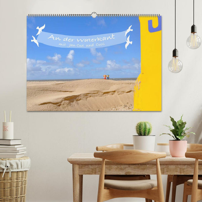 An der Waterkant mit Jan Cux und Cuxi (CALVENDO Wandkalender 2026)