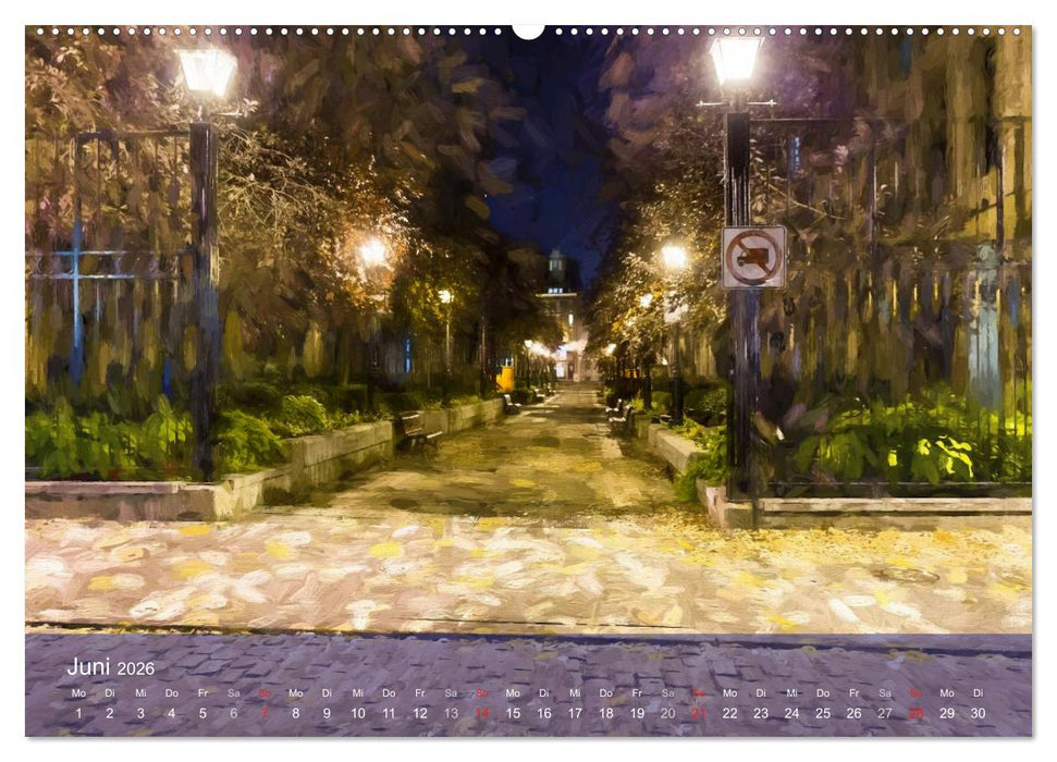 Montreal bei Nacht (CALVENDO Premium Wandkalender 2026)