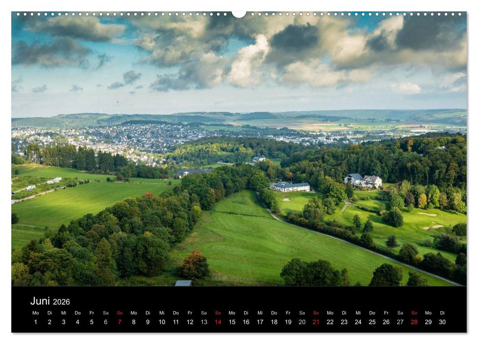 Brilon aus der Vogelperspektive (CALVENDO Premium Wandkalender 2026)