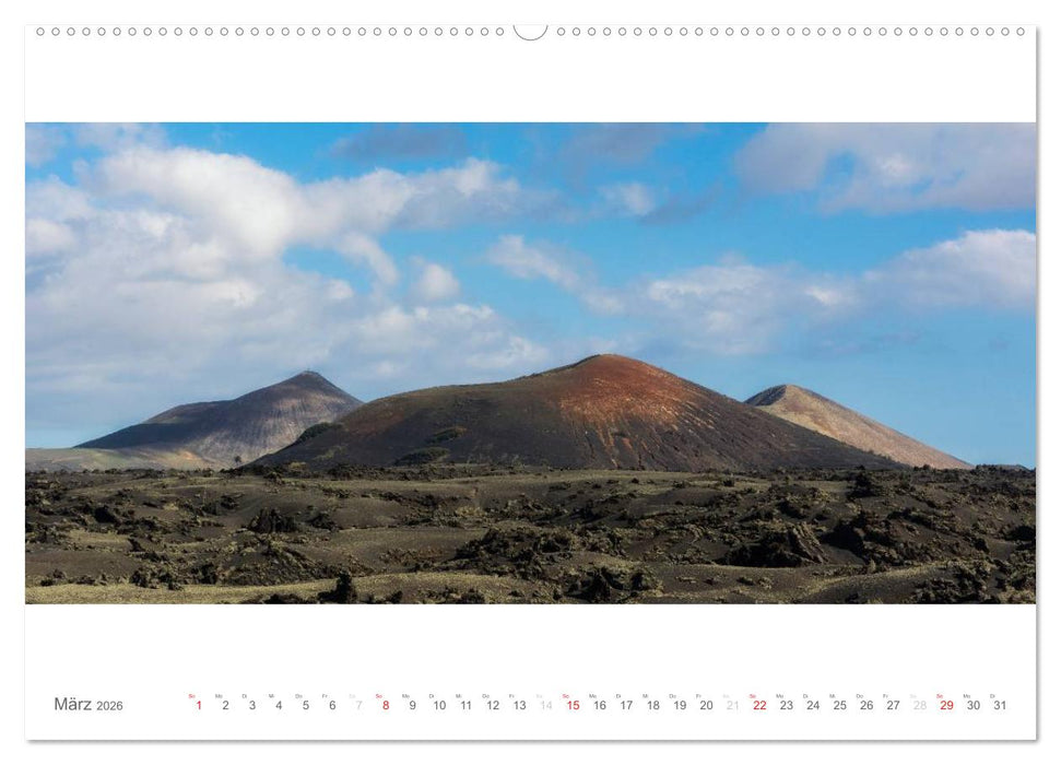 Lanzarote - Insel der Feuerberge (CALVENDO Wandkalender 2026)