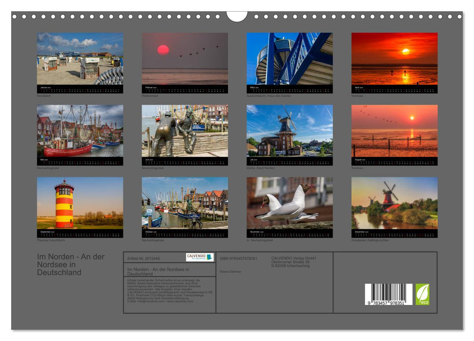 Im Norden - An der Nordsee in Deutschland (CALVENDO Wandkalender 2026)