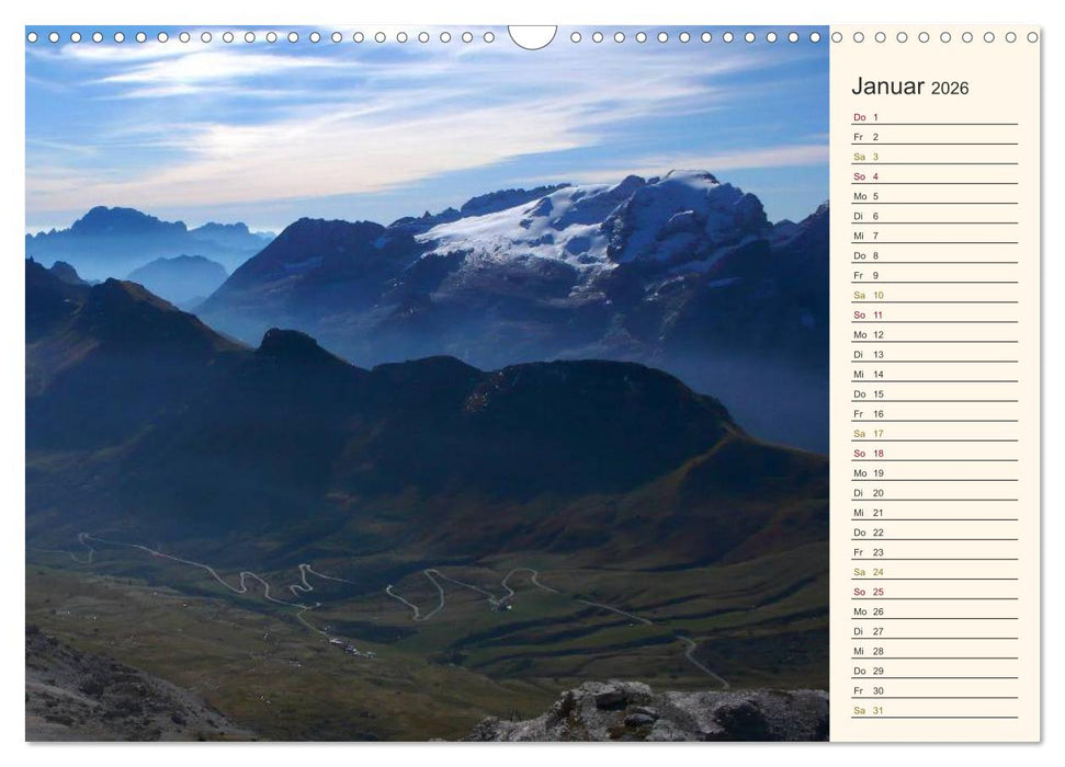 Weltnaturerbe DOLOMITEN (CALVENDO Wandkalender 2026)