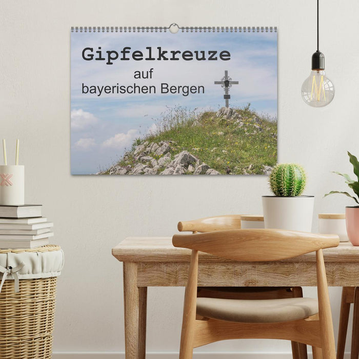 Gipfelkreuze auf bayerischen Bergen (CALVENDO Wandkalender 2026)