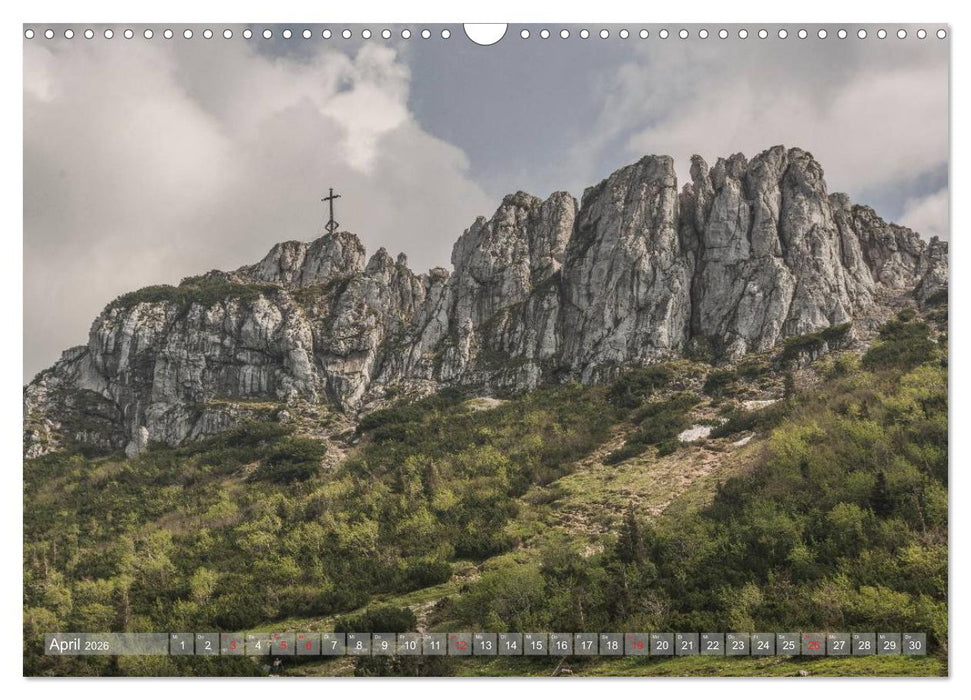Gipfelkreuze auf bayerischen Bergen (CALVENDO Wandkalender 2026)