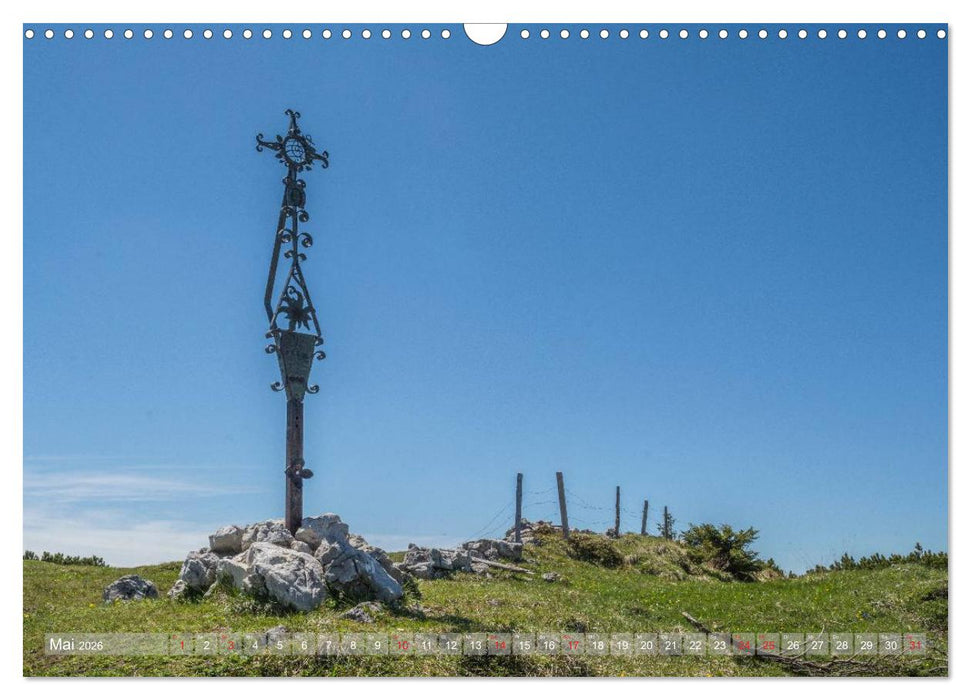 Gipfelkreuze auf bayerischen Bergen (CALVENDO Wandkalender 2026)