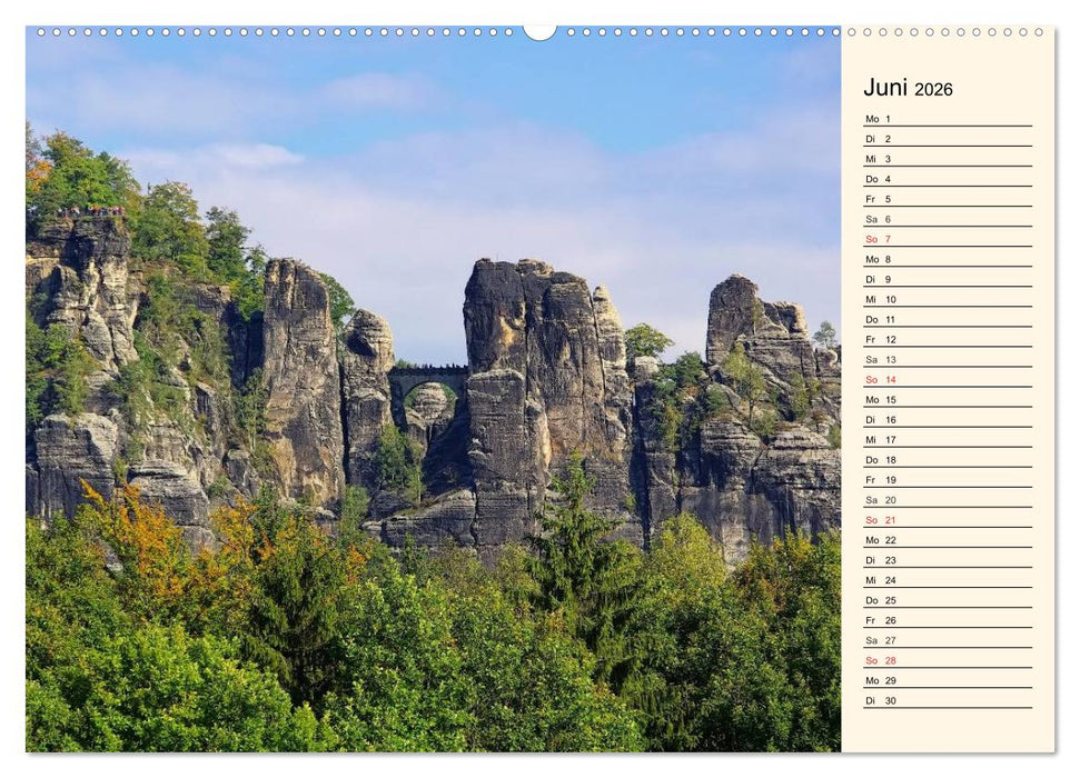 Elbsandsteingebirge (CALVENDO Wandkalender 2026)