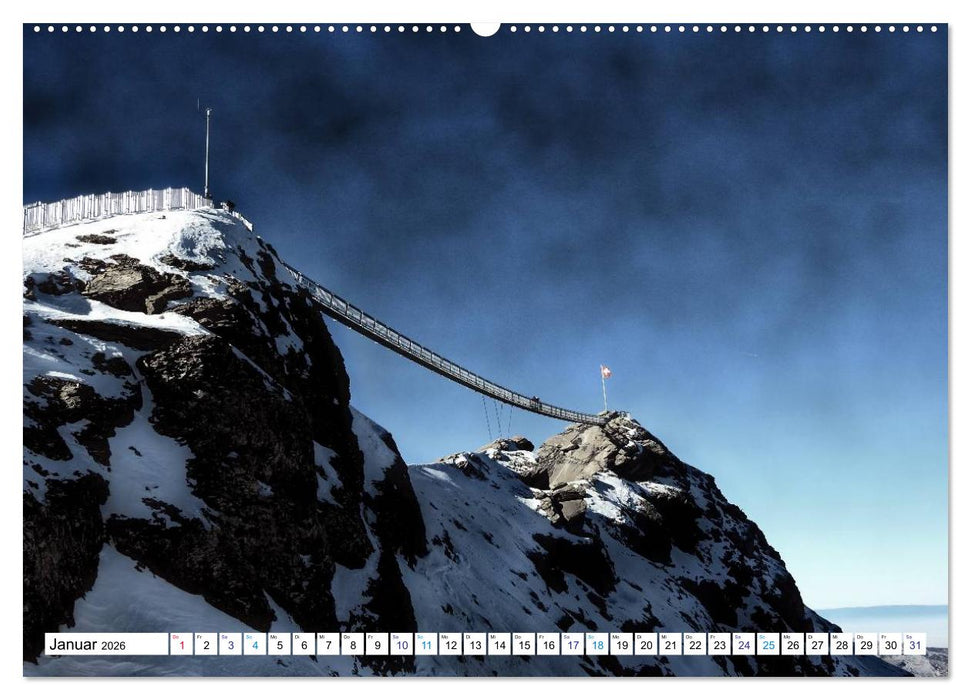 Grüezi . Landschaften in der Schweiz (CALVENDO Wandkalender 2026)