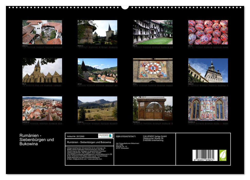 Rumänien - Siebenbürgen und Bukowina (CALVENDO Premium Wandkalender 2026)