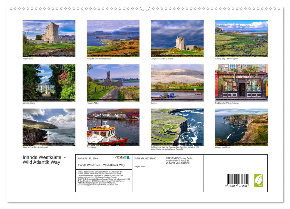 Irlands Westküste - Wild Atlantik Way (CALVENDO Premium Wandkalender 2026)