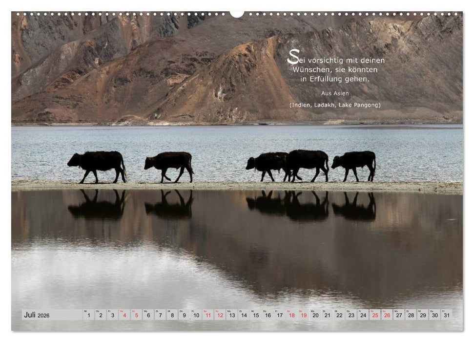 Lebensweisheiten aus aller Welt (CALVENDO Premium Wandkalender 2026)