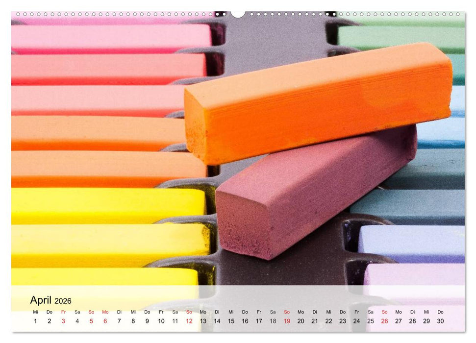 Malen. Impressionen aus der Welt der Farben (CALVENDO Premium Wandkalender 2026)