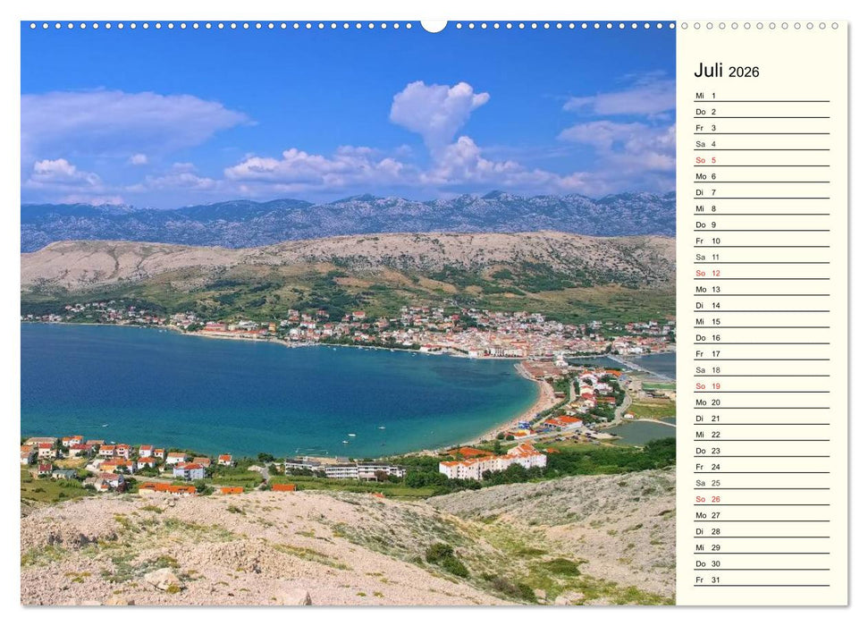 Kroatien (CALVENDO Premium Wandkalender 2026)