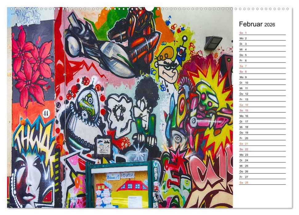 Graffiti (CALVENDO Premium Wandkalender 2026)