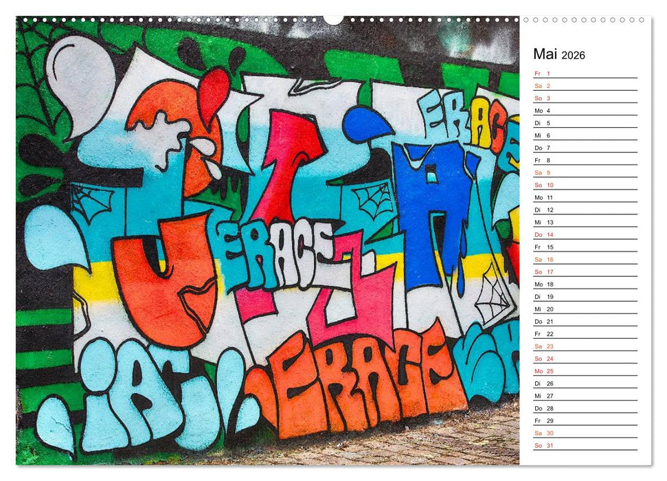 Graffiti (CALVENDO Premium Wandkalender 2026)