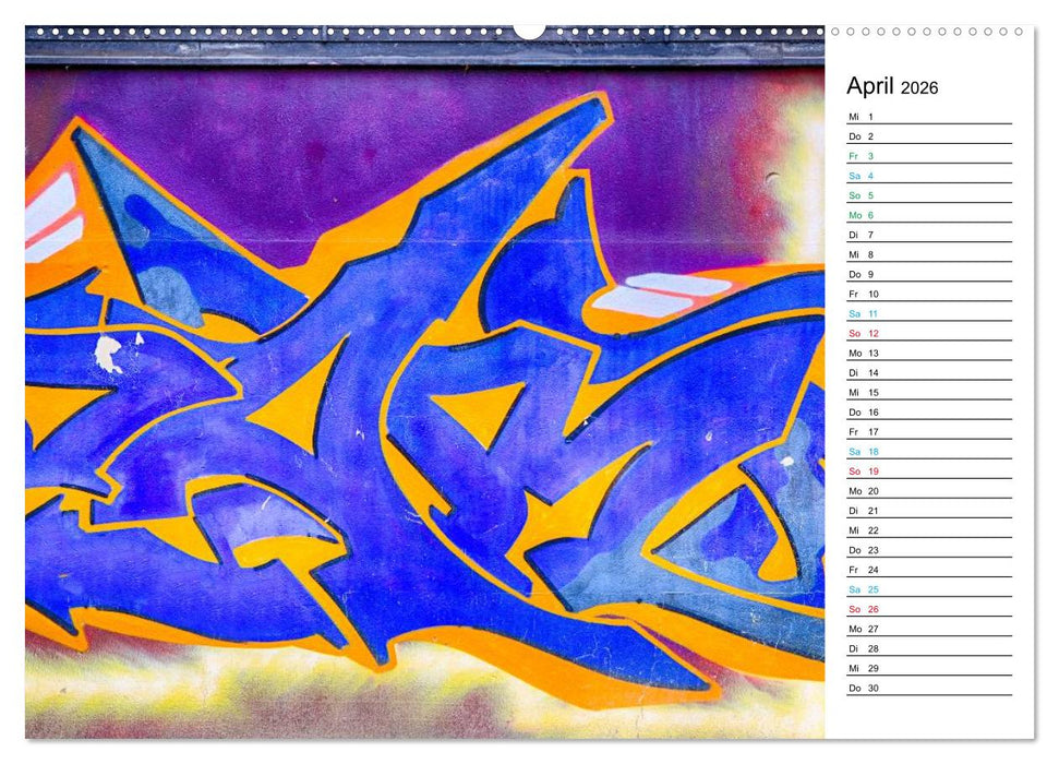 Dresden Graffiti (CALVENDO Premium Wandkalender 2026)