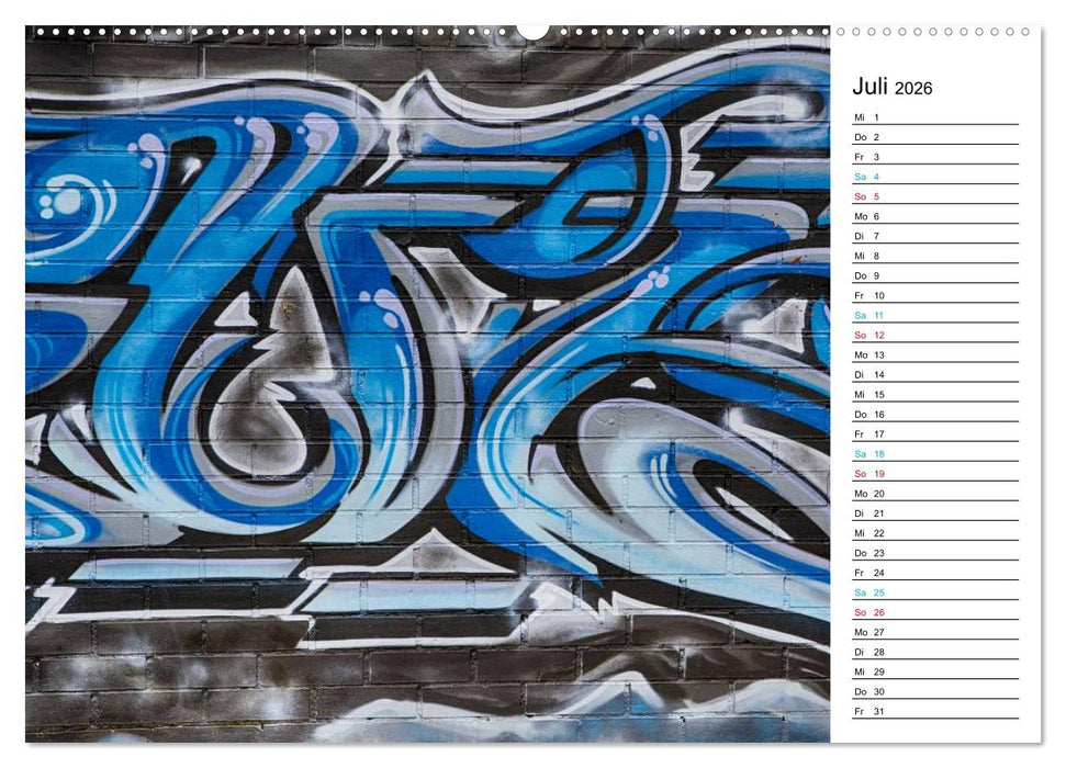 Dresden Graffiti (CALVENDO Premium Wandkalender 2026)