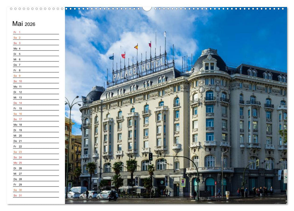 Metropole Madrid (CALVENDO Premium Wandkalender 2026)