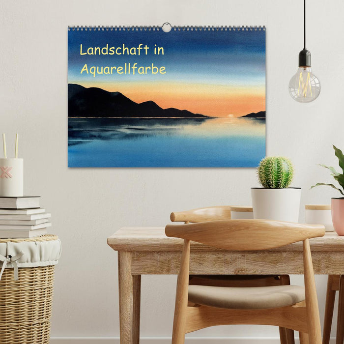 Landschaft in Aquarellfarbe (CALVENDO Wandkalender 2026)