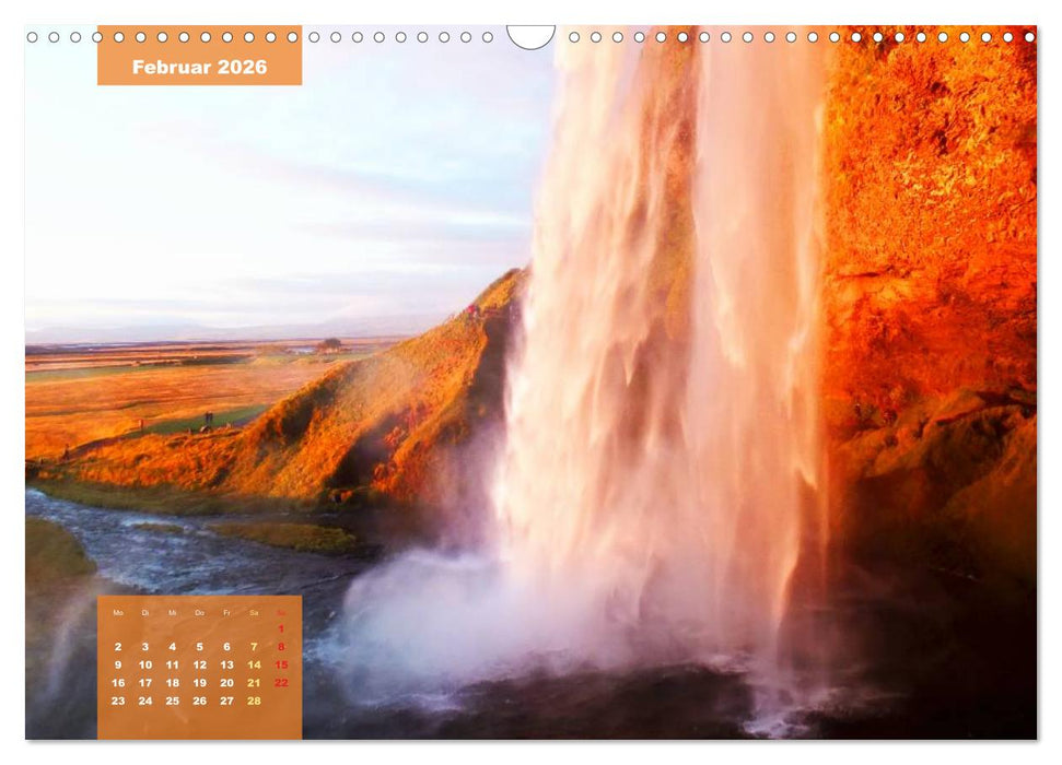 Naturwunder Wasserfälle (CALVENDO Wandkalender 2026)