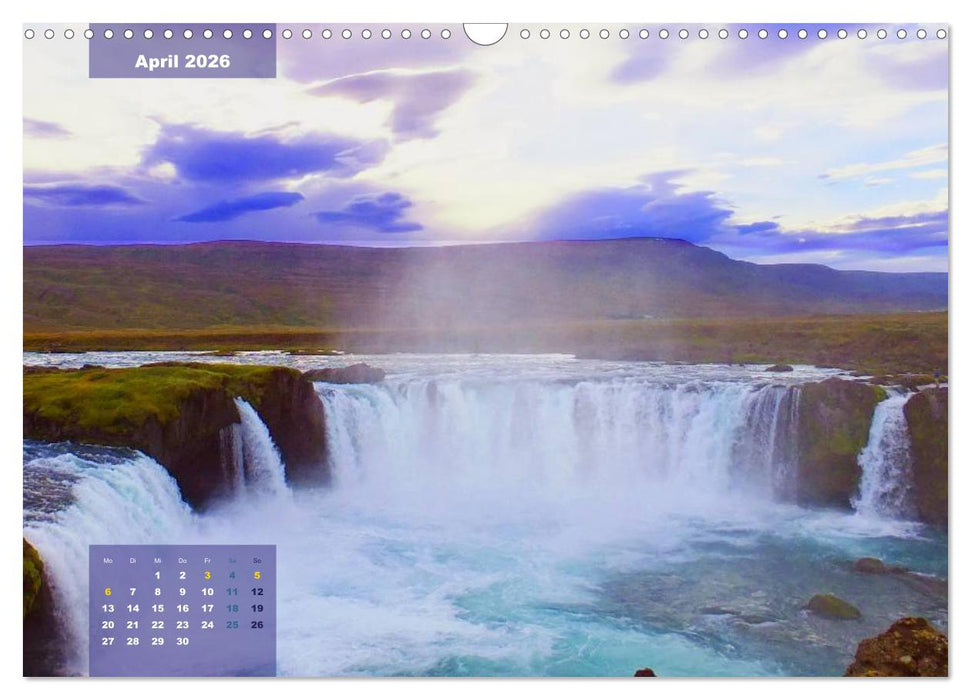 Naturwunder Wasserfälle (CALVENDO Wandkalender 2026)