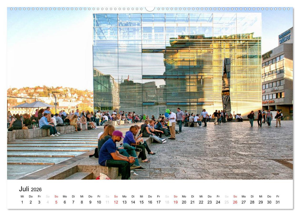 stadtansichten stuttgart (CALVENDO Premium Wandkalender 2026)
