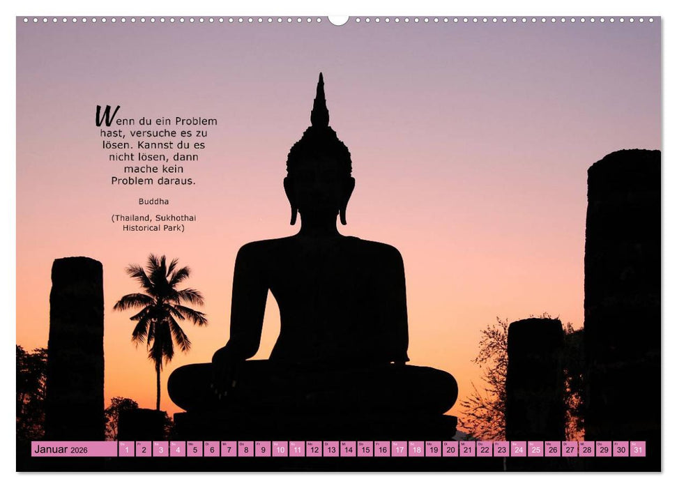 Lebensweisheiten aus aller Welt (CALVENDO Wandkalender 2026)