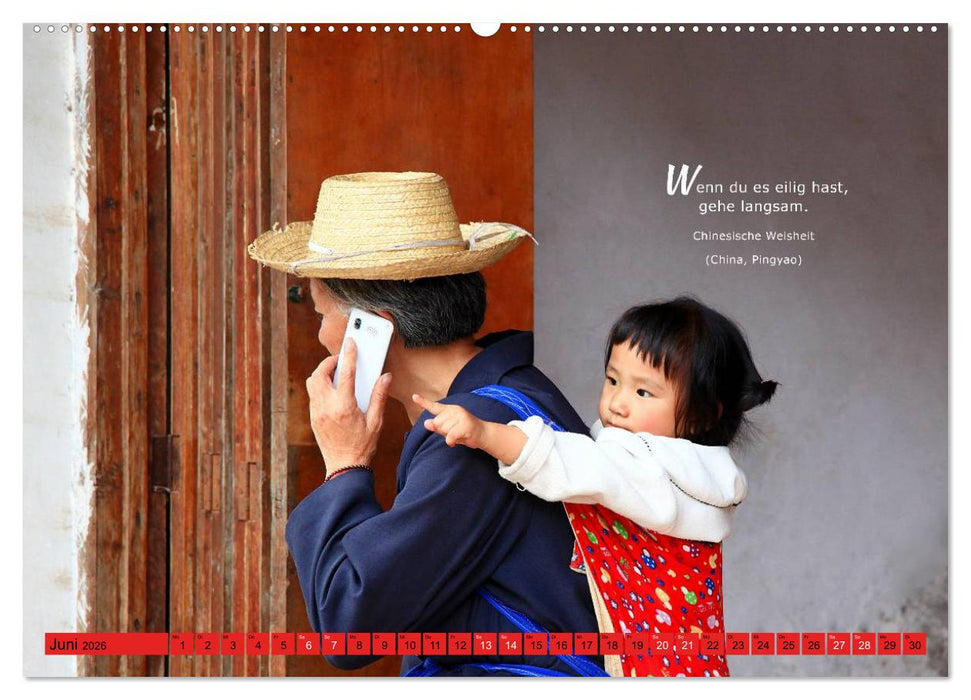 Lebensweisheiten aus aller Welt (CALVENDO Wandkalender 2026)
