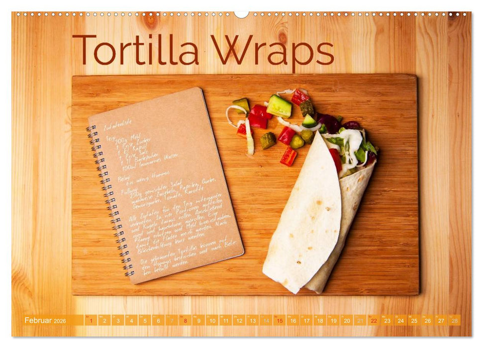 Einfache vegane Rezepte (CALVENDO Premium Wandkalender 2026)