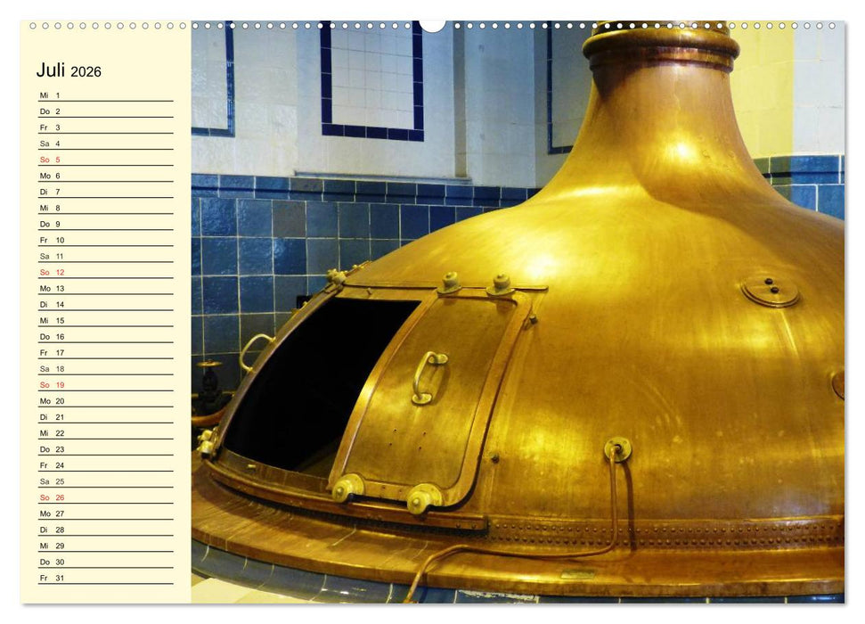 Bier. Die Kunst des Bierbrauens. Impressionen (CALVENDO Premium Wandkalender 2026)