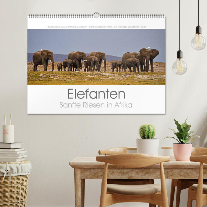 Elefanten - Sanfte Riesen in Afrika (CALVENDO Wandkalender 2026)