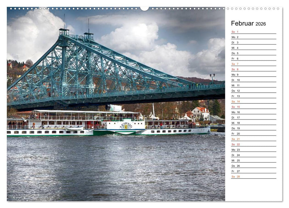 Schaufelraddampfer (CALVENDO Wandkalender 2026)