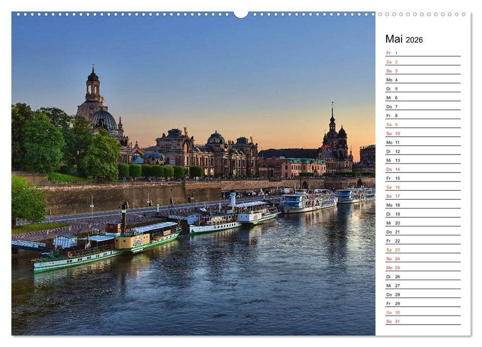 Schaufelraddampfer (CALVENDO Wandkalender 2026)