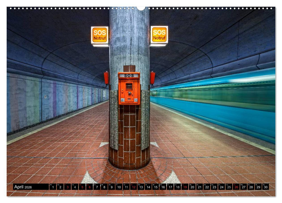 Frankfurt - mit der U-Bahn erfahren (CALVENDO Premium Wandkalender 2026)