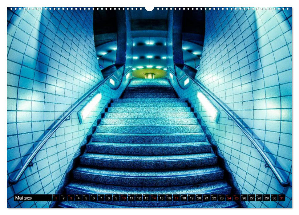 Frankfurt - mit der U-Bahn erfahren (CALVENDO Premium Wandkalender 2026)