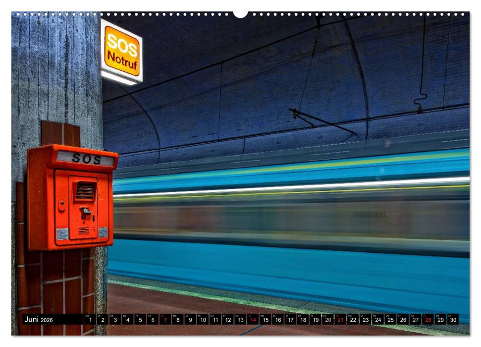 Frankfurt - mit der U-Bahn erfahren (CALVENDO Premium Wandkalender 2026)