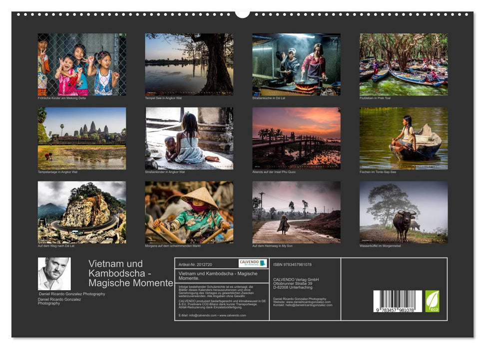 Vietnam und Kambodscha - Magische Momente. (CALVENDO Premium Wandkalender 2026)