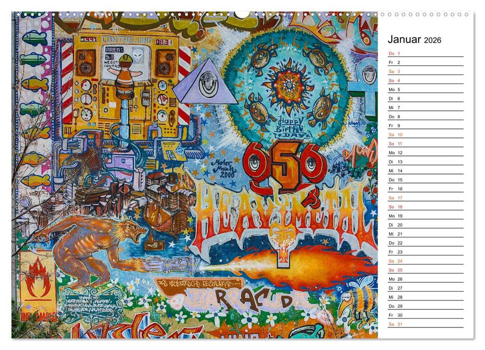 Graffiti (CALVENDO Wandkalender 2026)
