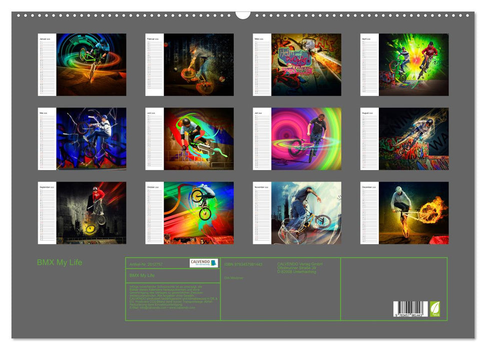 BMX My Life (CALVENDO Wandkalender 2026)