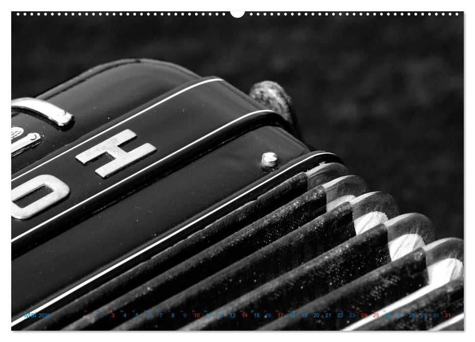 Akkordeon - close up (CALVENDO Wandkalender 2026)
