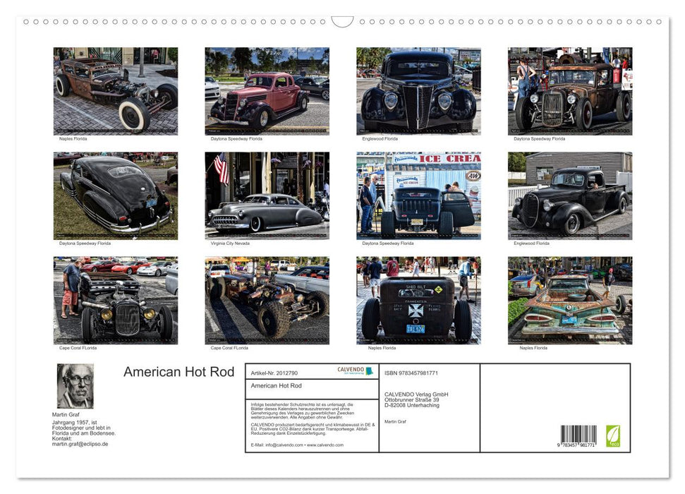 American Hot Rod (CALVENDO Wandkalender 2026)